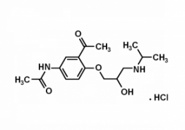 N-[3-Acetyl-4-(2-hydroxy-3-isopropylamino-propoxy)-phenyl]-acetamide Hydrochloride